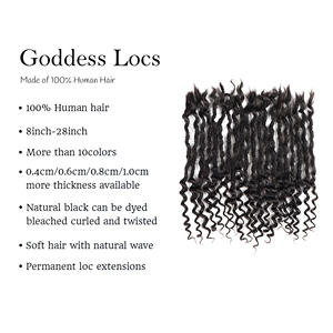 Goddess Locs – Mèches de Cheveux Longues et Faites à la Main, 100% Cheveux Humains, Mèches Micro Douces, Boucles Africaines - Product Image 5