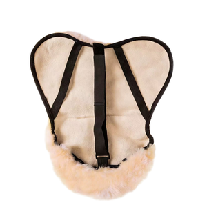 Almohadilla Premium para Silla de Montar Western con Base de Fieltro de Lana, Protectores de Cuero Aceitado y Diseño de Alto Rendimiento para Carreras de Barriles - Product Image 1