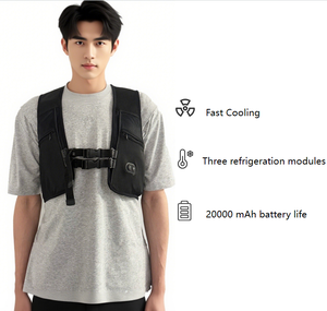 Gilet Rinfrescante Intelligente Stile Tuta Estiva con Tecnologia Peltier per Lavoratori Edili, Gilet Riscaldato per Esterni in Poliestere - Product Image 2