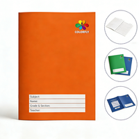 Carnet de composition en gros de 80 feuilles, reliure agrafée avec couverture en papier coloré pour étudiants philippins
