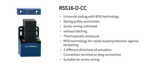 เซ็นเซอร์นิรภัยแบบไม่สัมผัส Schmersal RSS16-D-CC 103004372 พร้อมเอาต์พุตแบบเขียนซีเรียลได้ สำหรับระบบอัตโนมัติในอุตสาหกรรมประตู - Product Image 2