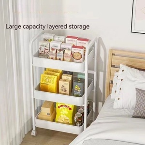 Pp nhựa đa lớp tiết kiệm không gian nứt Kệ phòng tắm khoảng cách chủ có thể tháo rời giá nhà bếp hẹp kệ lưu trữ nhà bếp tổ chức - Product Image 4