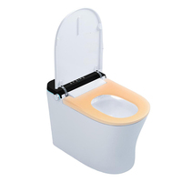 WC électronique intelligent PLMR M929 à double alimentation et chasse manuelle, idéal pour les zones à faible pression d'eau