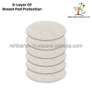 Almohadillas de lactancia de franela de algodón de 6 capas, suaves, absorbentes, reutilizables, lavables, para amamantar, amigables con la piel, OEM/ODM - Product Image 5