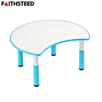 Table pour enfants réglable et durable, ergonomique, rectangulaire, bureau d'apprentissage préscolaire pour la salle de classe, usage domestique, bureau pour enfants
