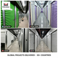 Solutions de stockage modulaire préfabriquées, unités de stockage miniatures en acier galvanisé, système d'unités de stockage de grande taille