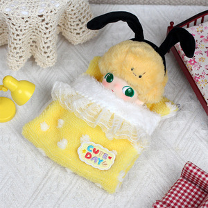 ชุดเครื่องนอนตุ๊กตาลาบูบู ผ้าห่มขนแกะสีชมพู ลายกระต่าย สำหรับเด็กผู้หญิงอายุ 8-13 ปี - Product Image 4