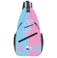 Bolso de Pecho Personalizado NSPDK, Mochila Deportiva de Viaje, Regalo para Hermandades y Fraternidades, Bolso Bandolera de la Hermandad Nacional de Phi Delta Kappa