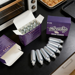 สินค้าใหม่ปี 2026 เครื่องทำวิปครีม NiceWhip 8 กรัม บรรจุ 10 ชิ้น/กล่อง อุปกรณ์ทำวิปครีมสำหรับขนมหวาน - Product Image 1
