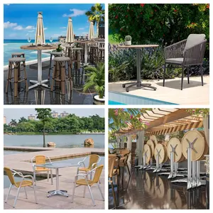 Aluminium Alloy Table Feet Outdoor Garden Restaurant Office Table Stackable Aluminum Table Leg