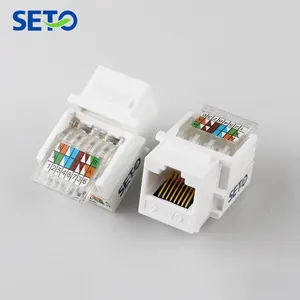 Sıcak satış krone rj45 keystone jack tolless dişi utp cat 6 rj45 keystone jack