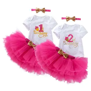 6-12 Monate Baby Mädchen Kleidung Kleinkind Kleidung Mädchen Kinder Party Neugeborene Süße Mädchen Tutu Rock Für Baby 1. Geburtstag DGHB-001