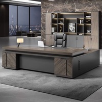 Meubles de bureau modernes, bureau de direction en forme de L de luxe en MDF mélaminé en bois, bureau de travail à domicile, table de bureau pour ordinateur