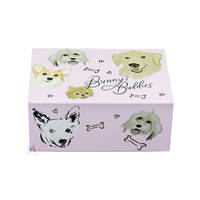 Boîte de rangement cosmétique en carton rigide rose avec logo personnalisé et insert en mousse pour coffret cadeau de soins de la peau et de maquillage