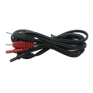 Fabrika özel fizyoterapi kablosu 2.0mm yuvarlak tüp sonu SR çift 2.0mm elektrot Pin kurşun tel terapi kablosu - Product Image 1