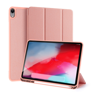 เคสสำหรับ iPad Air 4 10.9/ iPad 11/12.9 2021 เคสแล็ปท็อป <span class=keywords><strong>DUX</strong></span> <span class=keywords><strong>DUCIS</strong></span> DOMO แบบพับสามตอน วัสดุหนัง PU+TPU พร้อมช่องใส่ปากกา - Product Image 3