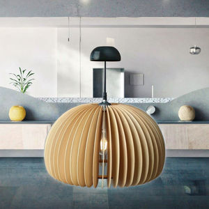 Lustre suspendu en fer et bois de style rétro ferme, réglable en hauteur, pour salle à manger, LED blanc chaud, Ra90, dimmable - Product Image 3