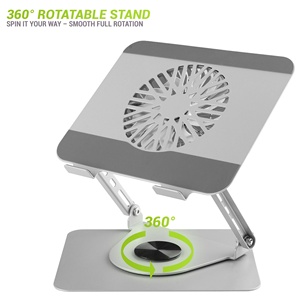 Support de refroidissement pour ordinateur portable de bureau réglable avec ventilateur - Product Image 3