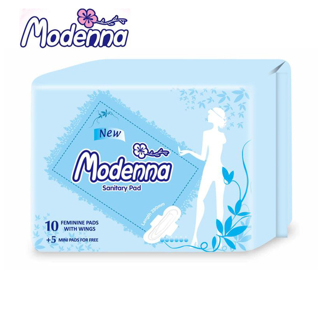 Wholesale Manufacture Quality Size OEM Brands Name Modenna Lady Anion Sanitary Napkin Female Pads