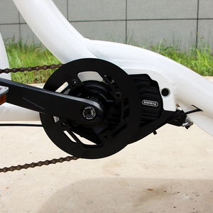 Bicicletta Elettrica Cargo <span class=keywords><strong>a</strong></span> <span class=keywords><strong>3</strong></span> <span class=keywords><strong>Ruote</strong></span> con Motore Centrale Bafang 500W, Sedile per Bambini e Vano Portaoggetti - Product Image 4