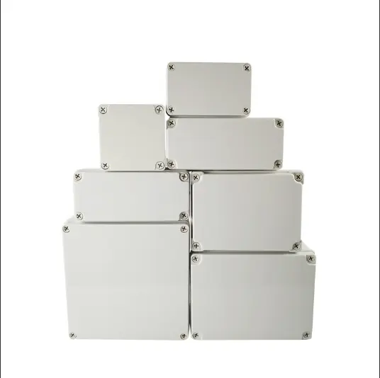 Caja de empalmes de plástico impermeable para exteriores Caja de terminales ABS Caja de distribución para interiores y exteriore