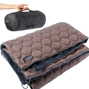 Couverture d'extérieur personnalisée en polaire nylon épaisse, avec doublure Sherpa, imperméable, pour le <span class=keywords><strong>camping</strong></span> en hiver, avec logo - Product Image 1