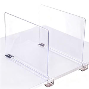 Separador de Estantes Transparente de PVC Resistente con Abrazadera de Borde para Armario y Dormitorio - Product Image 2