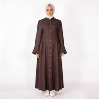 Abaya de prière grande taille pour femme, style robe, antistatique, anti-transpiration, respirante, légère, infroissable, en polyester, faite à la main