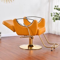 Haute qualité directe d'usine meubles commerciaux maquillage beauté cuir coiffure coiffure coupe de cheveux salon de coiffure chaise de barbier