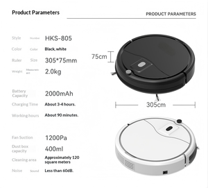 Robot Aspirador Inteligente Totalmente Automático 3 en 1, Barre, Aspira y Friega, Control por Voz, Control Remoto por Aplicación, Limpiador Doméstico - Product Image 6