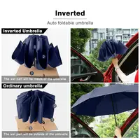 Ovida Großhandel 3 Abschnitte Automatisches Öffnen Schließen Amazon Wind proof Compact Travel Inverted Umbrella