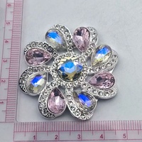 Nouveauté, accessoires pour talons de chaussures pour femmes de la marque DENGBAO, boucle en alliage de zinc personnalisée avec diamants, strass, modèle doré F-29875