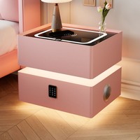 ModHomi Prix Usine Tables de Chevet Intelligentes Vente en Gros Pas Cher – Mesa De Noche Inteligentes Blanches avec 2 Tiroirs