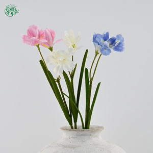 Flores Artificiales de <span class=keywords><strong>Iris</strong></span> de Seda de Alta Simulación, 59 cm, Tacto Real, Color Morado y Blanco, para Decoración de Bodas de Lujo, Hogar, Graduaciones y Eventos - Product Image 4