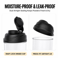 Conteneur de poudre protéinée anti-humidité avec bec verseur facile, boîte de distribution de suppléments de voyage pour la salle de sport et l'entraînement