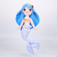 Nouvelles poupées en peluche sirène populaires, jouets en peluche personnalisés, oreillers sirènes pour enfants, filles et garçons