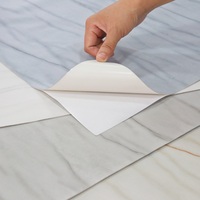 Revêtement de sol en vinyle PVC plastique à motif marbré, auto-adhésif, flexible, imperméable, amovible, en rouleau, de la marque Jinyi New Material