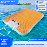 Plataforma Flotante Inflable, Muelle Flotante, Isla Flotante con Superficie Antideslizante, Hecho en China, Hubei, para Piscina, Playa, Océano