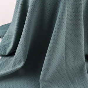 ナイロン通気性メッシュスポーツウェアメッシュヨガスーツカジュアルTシャツ高弾性速乾性生地ニット生地を供給