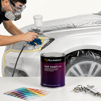 Peinture automobile acrylique argentée Ruijing 1K à séchage rapide : réduit les temps d'attente pour les travaux de retouche automobile en série et les projets de construction.