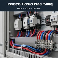 Cable UL1569 de PVC de 7 AWG y 10 mm², OFC estañado, 600 V, 105 °C, para panel de control, cargador de vehículos eléctricos, inversor y cableado de electrodomésticos industriales