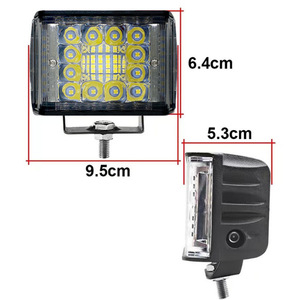 ไฟทำงาน LED ขนาด 4 นิ้ว 496W อลูมิเนียมอัลลอยด์ สำหรับรถออฟโรด รถบรรทุก รถจักรยานยนต์ ติดตั้งบนหลังคา - Product Image 5