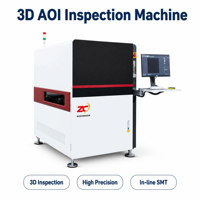 Machine AOI 3D d'usine chinoise, équipement d'inspection optique automatique, caméra 12MP pour la soudure de composants sur ligne d'assemblage SMT PCB