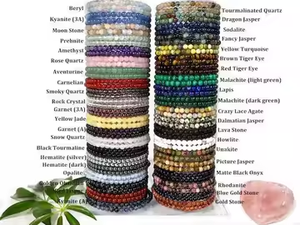 Bracelet en quartz poli de haute qualité, forme boule de cristal 8 mm, écologique, artisanat de guérison pour cadeau et décoration, vente en gros - Product Image 2