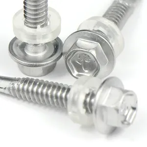 Metal Steel Roofing Screw Washers Hex Head Self Drilling Tapping Screw For Sandwich Panels