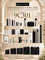 Diffuseur d'arômes portable AeroScent, électrique, rechargeable, sans eau, pour hôtel et usage domestique, batterie USB incluse, contrôlable par application