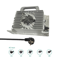 Chargeur de batterie OBC 2kw étanche IP67 24v 50a 48v 35a 72v 25a CAN EU Plug Anderson Lifepo4 Chargeur de bord pour bateau électrique