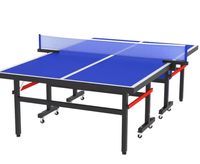 Table de ping-pong d'intérieur avec les roues se pliantes