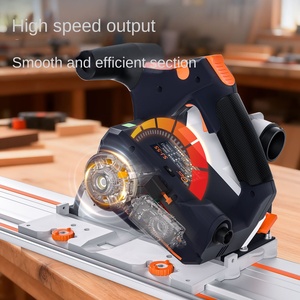 Sega Circolare a Binario Senza Spazzole di Grado Industriale 2000W, Utensile Portatile per <span class=keywords><strong>Taglio</strong></span> del <span class=keywords><strong>Legno</strong></span> con Guida per <span class=keywords><strong>Falegnameria</strong></span> - Product Image 5