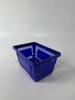 Paniers de courses en plastique portables de grande capacité personnalisables pour supermarchés